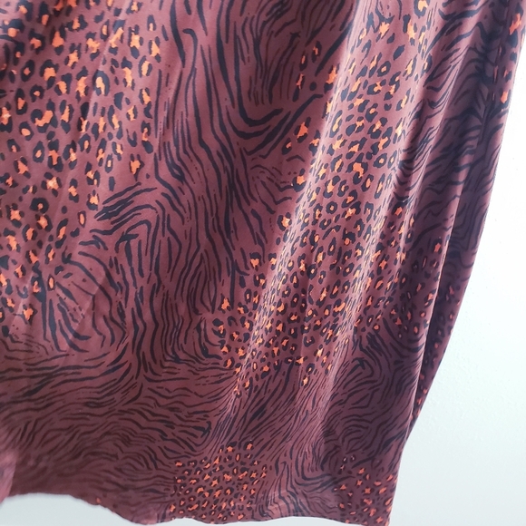 ASTR The Label Gaia Brown Animal Slip Midi Dress - Picture 4 of 10